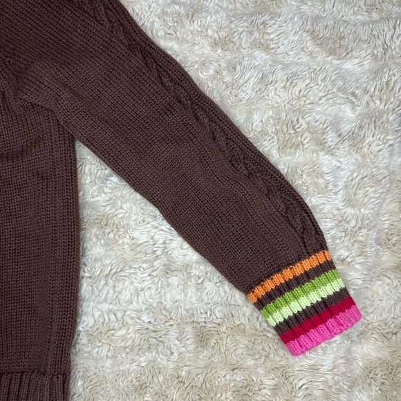 Gymboree Winter Cheer Dot Flower cable-knit sweater - Picture 3 of 6